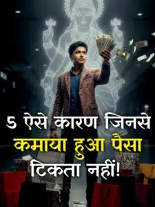 5 ऐसे कारण जिनसे कमाया हुआ पैसा कभी नहीं टिकता