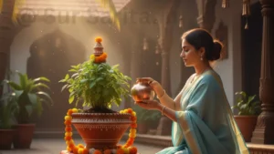 Tulsi Me Jal Dene Ka Mantra, तुलसी में जल देने के लिए मंत्र