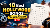 10 Best Hollywood Songs Sargam Notation PDF